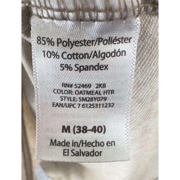 Swiss Tech T-Shirt Mens M Oatmeal Lightweight Heathered Performance - Picture 10 of 11